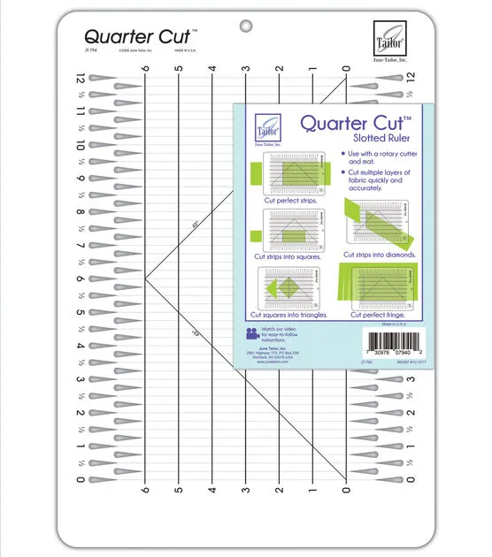 June Tailor Quarter Cut Slotted Ruler