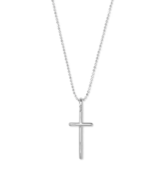 Kendra Scott Women's Necklaces STERLING - Sterling Silver Cross Charm Pendant Necklace