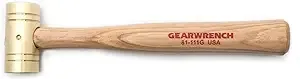 Gearwrench 81-111G 16 Oz. Brass Hammer With Hickory Handle (81111g)