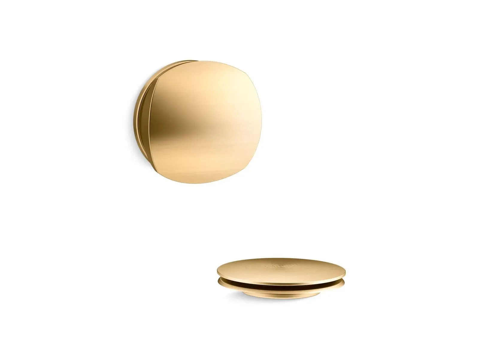 Kohler K-T37391-2MB Vibrant Brushed Moderne Brass PureFlo Rotary-turn Bath Drain Trim