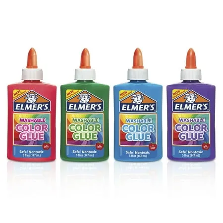 Elmer's Washable Color Glue, Green, 5 Ounces, for Making Slime, 5 Oz