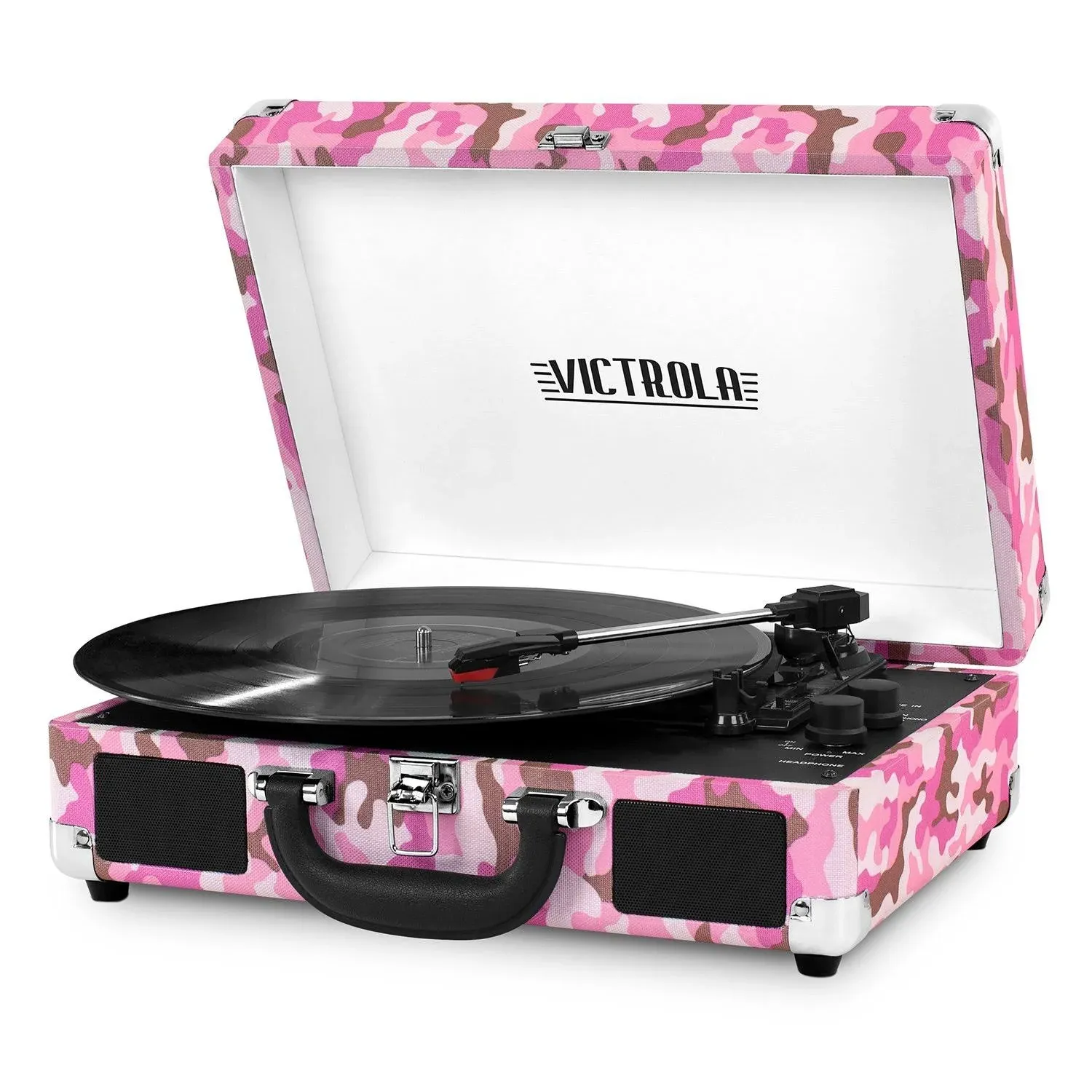 Victrola Bluetooth Suitcase Record Player with 3-Speed Turntable