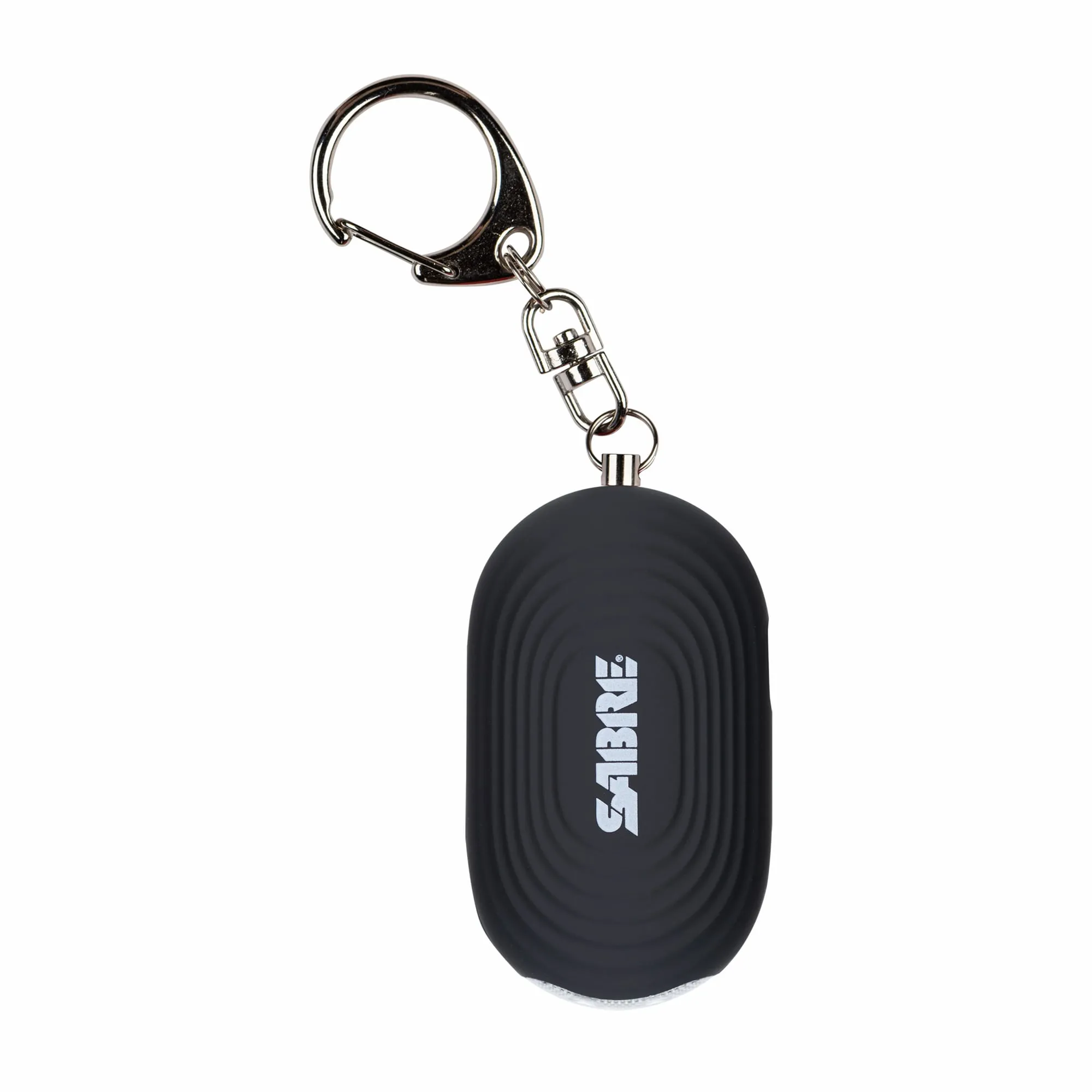 SABRE 2-oz Personal Alarm with LED Light, 130dB Siren, and Snap Hook Keychain, Black | PA-LEDBK-02