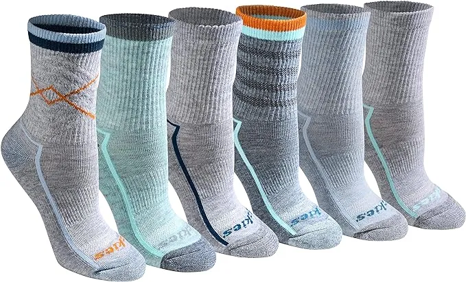 Dickies Women's Dri-Tech Advanced Moisture Wicking Mid-Crew Socks, Available in M-L (6,12 Pairs)