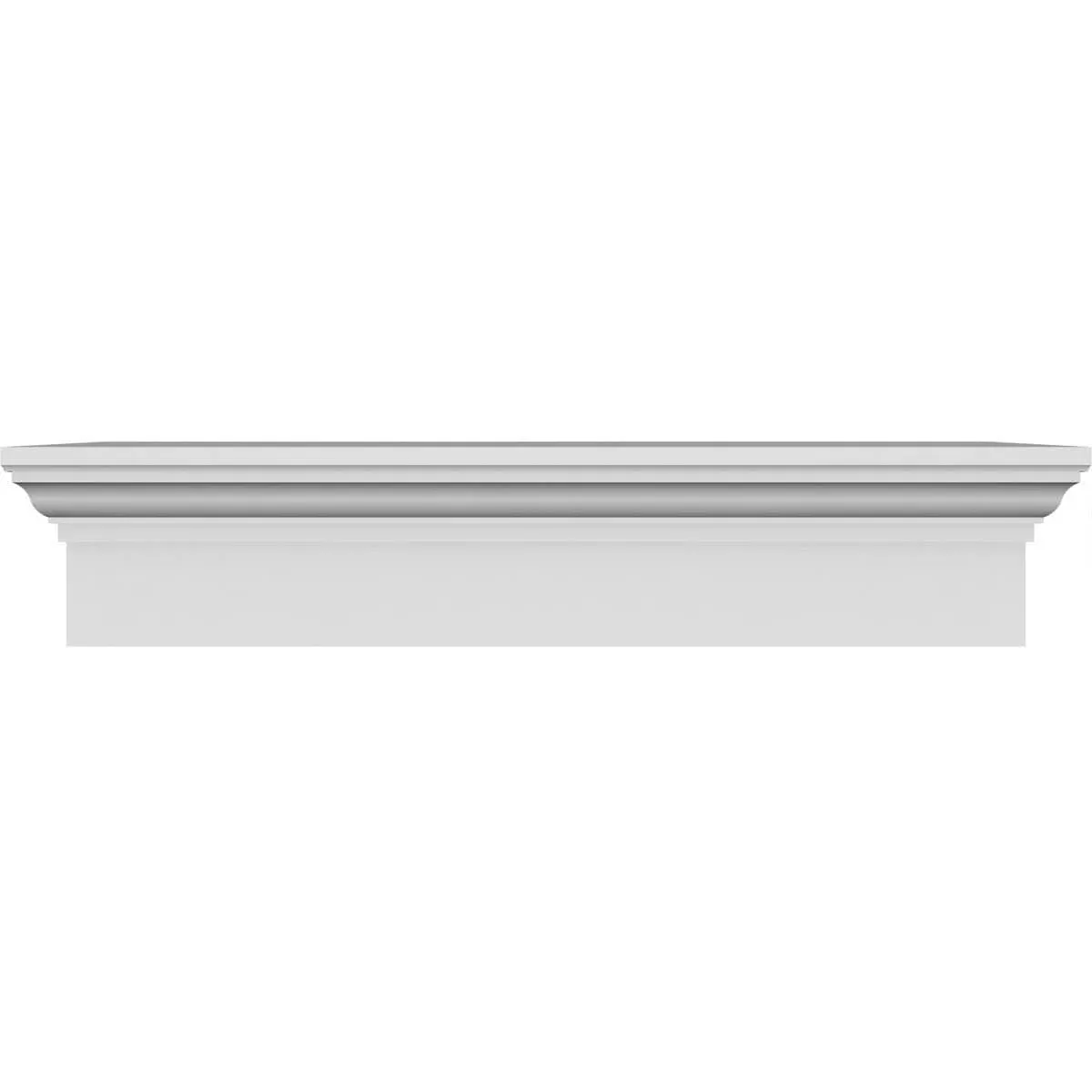 Ekena Millwork CRH06X40 Crosshead, 40" Bottom Width x 43 1/2" Top Width, Factory Primed White