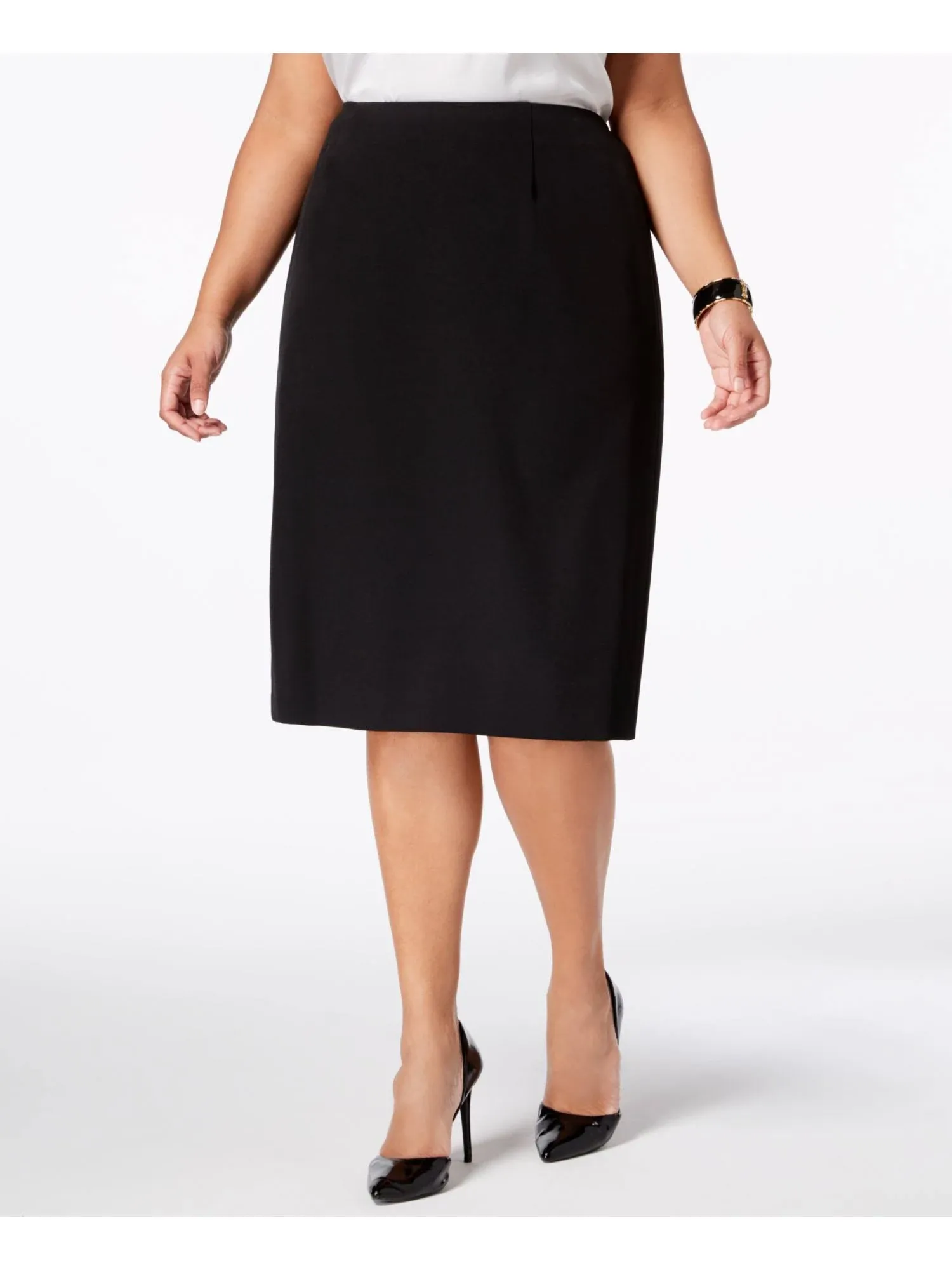 Kasper Womens Plus Office Wear Professional Pencil Skirt