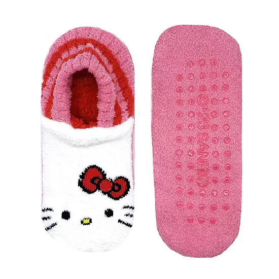 Hello Kitty Women's Holiday Flexible Knit Slipper Socks