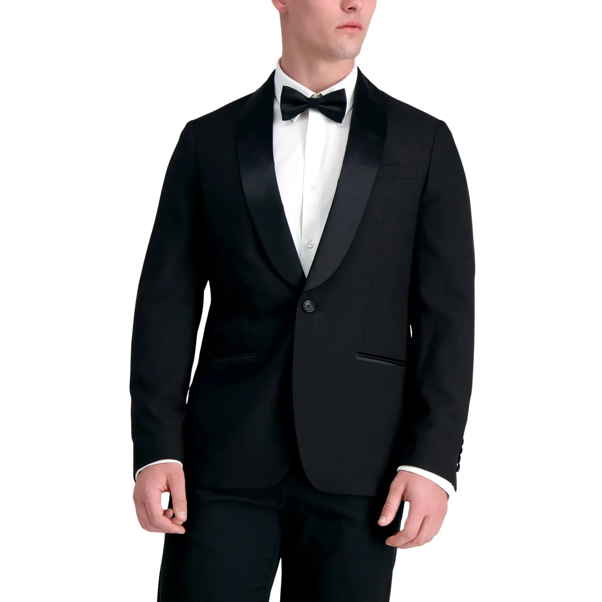 Men's Haggar Premium Comfort Tuxedo Jacket - Slim Fit, Black, 48L