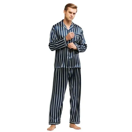 Tony & Candice Men's Classic Satin Pajama Set