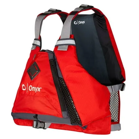 Onyx MoveVent Torsion USCG Approved Paddle Sports Life Jacket, Red, X-Large/XX-Large