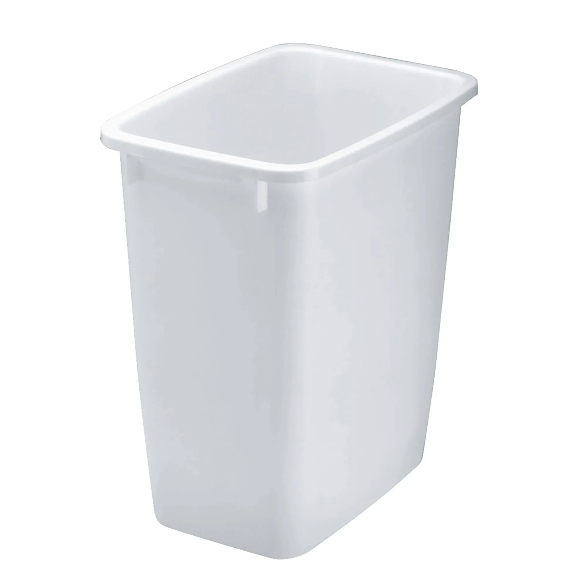 Rubbermaid 21 Quart Traditional Open-Top Wastebasket Indoor Trash Bin Container for Kitchens, Bathrooms, or Home Offices, White