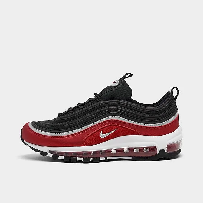 Nike Air Max 97 SE Black Silver Varsity Red (GS)