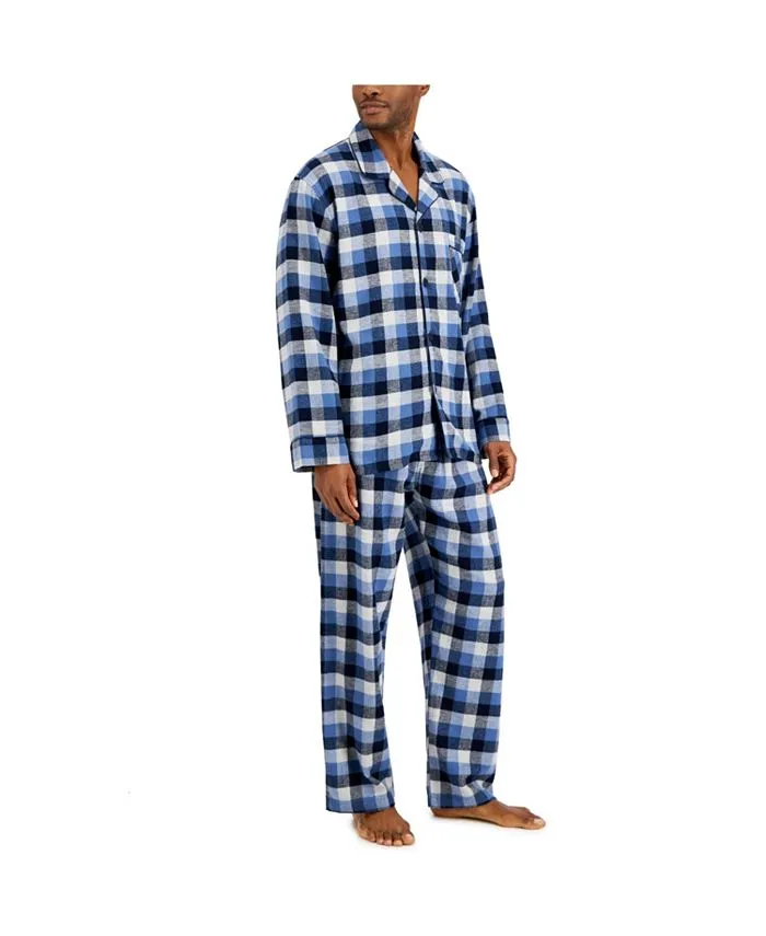 Men's Flannel Plaid Pajama Set
      
          Men's Flannel Plaid Pajama Set