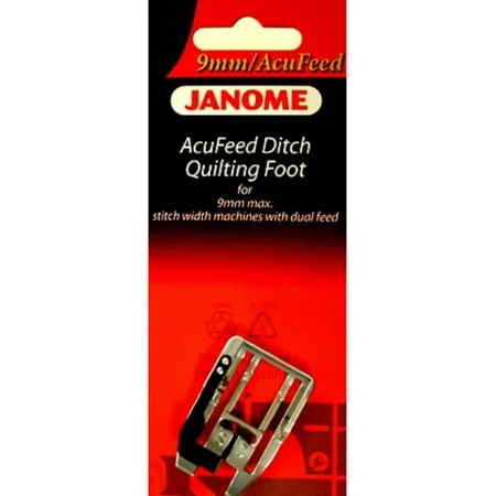 Acufeed Ditch Quilting Foot #202103006 for Janome 9mm Max Stitch Width Machines