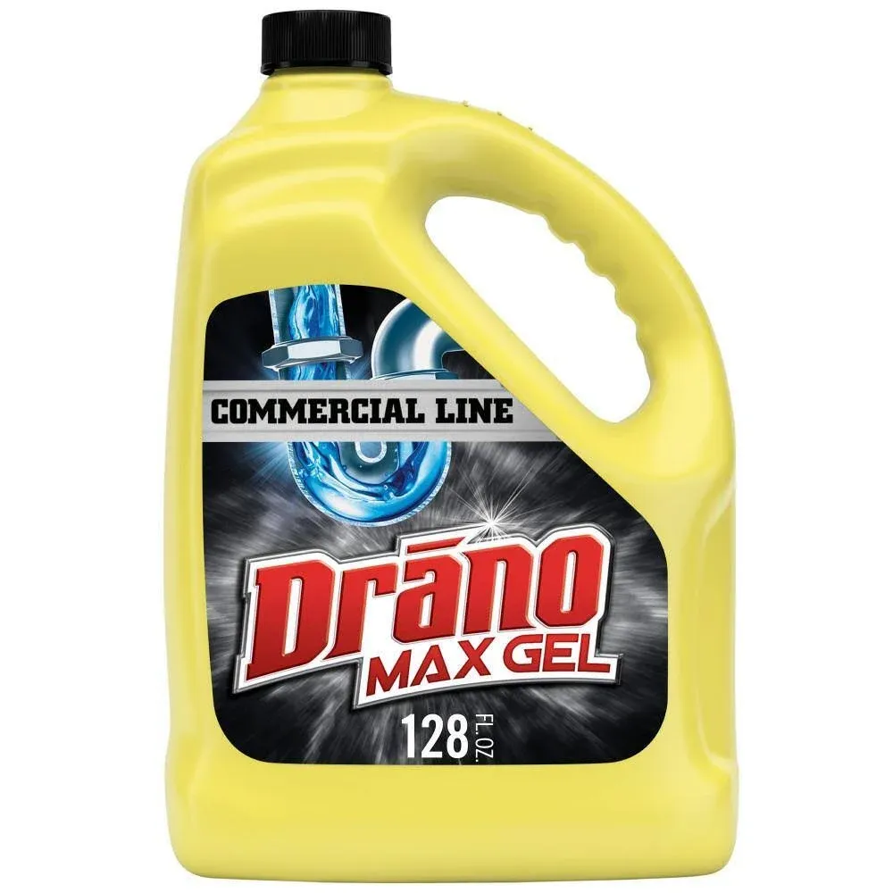 Drano Max Gel Clog Remover, 1 Gallon, 4 Bottles