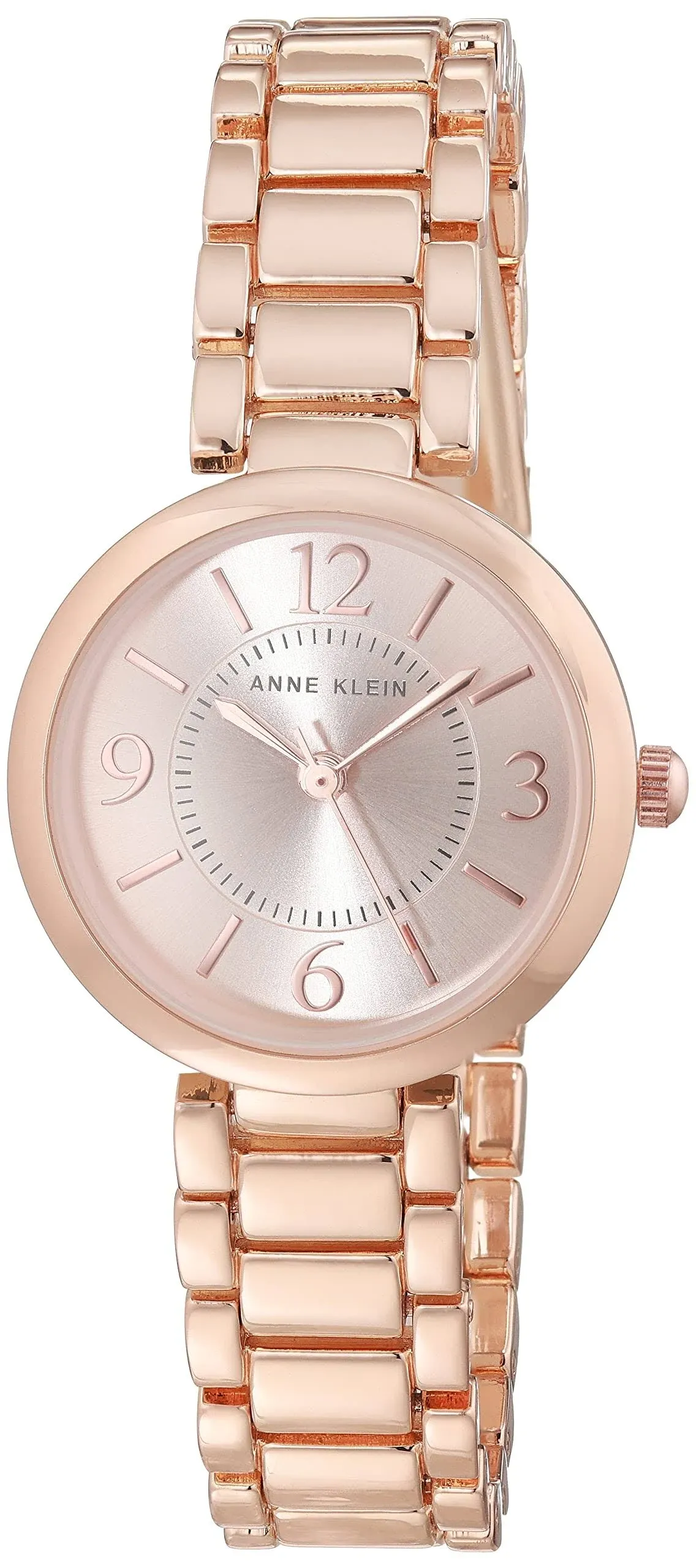 Anne Klein Women's Link Bracelet Watch in Rose Gold-Tone Metal, 26mm - Rose Gold-Tone