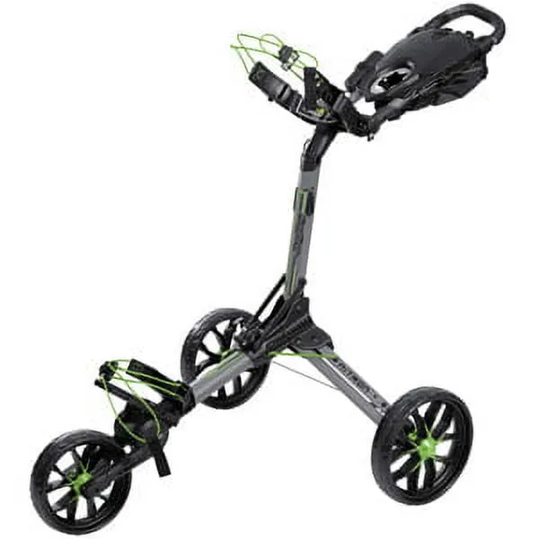 Bag Boy Nitron Auto-Open Push Cart Battleship Gray/Lime