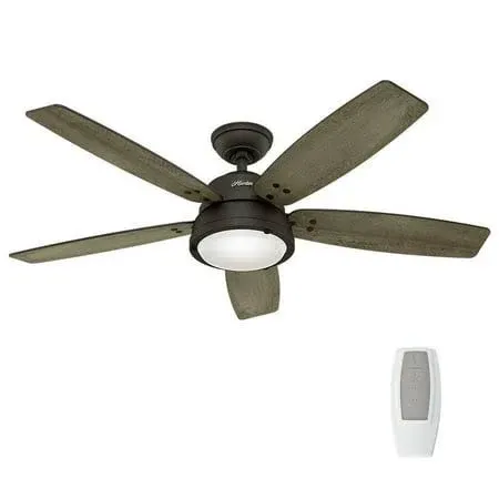 Channelside 52 in. LED Indoor/Outdoor Noble Bronze Ceiling Fan with Remote Control