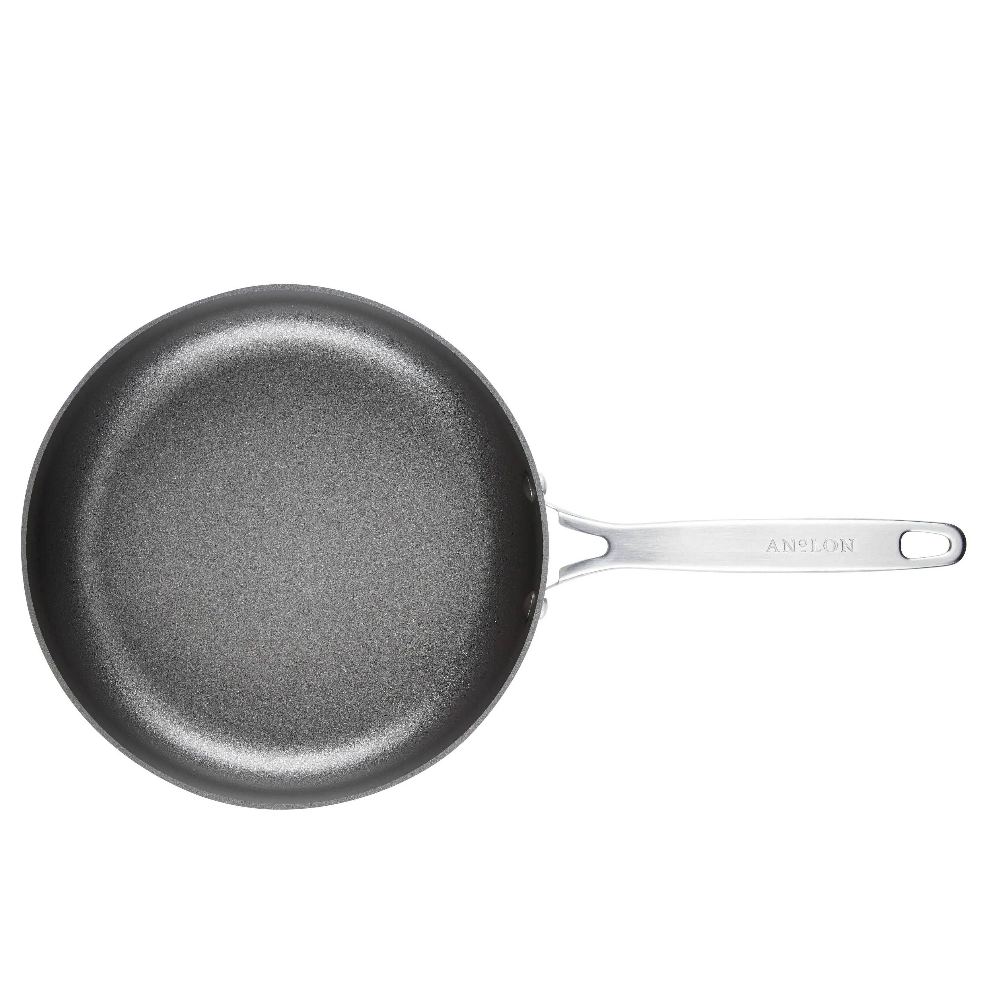 Anolon Achieve 3qt Hard Anodized Nonstick Saute Pan with Lid Silver