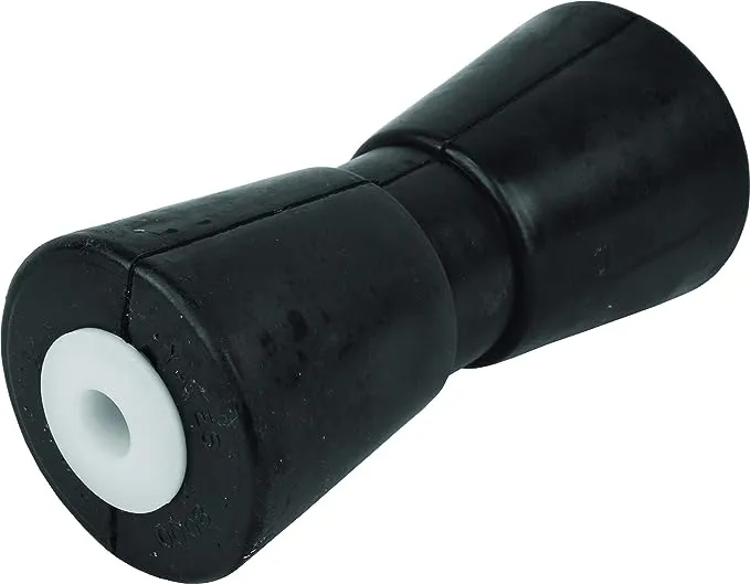 Attwood Heavy Duty Boat Trailer Roller, Rubber Shaft Keel, Black - 8, 10 or 12 inches