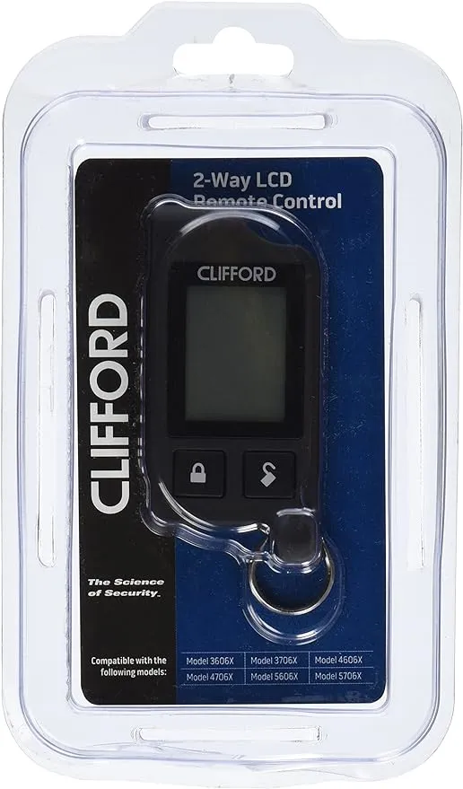 Clifford 7656X 1 Way Remote start replacement transmitter remote control. NEW