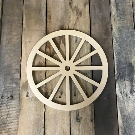 6 Wooden Wagon Wheel Shape Unfinished Wood Craft 6 Lot of 10 Build-A-Cross