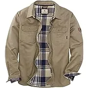 Legendary Whitetails Men's Journeyman Shirt Jacket, Flannel Lined Shacket for Men, Water-Resistant Coat Rugged Fall Clothing