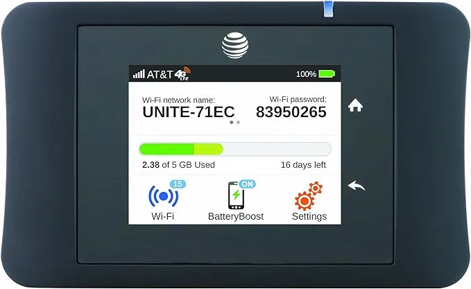 AT&T Unite Pro 4G Mobile Wi-Fi Hotspot