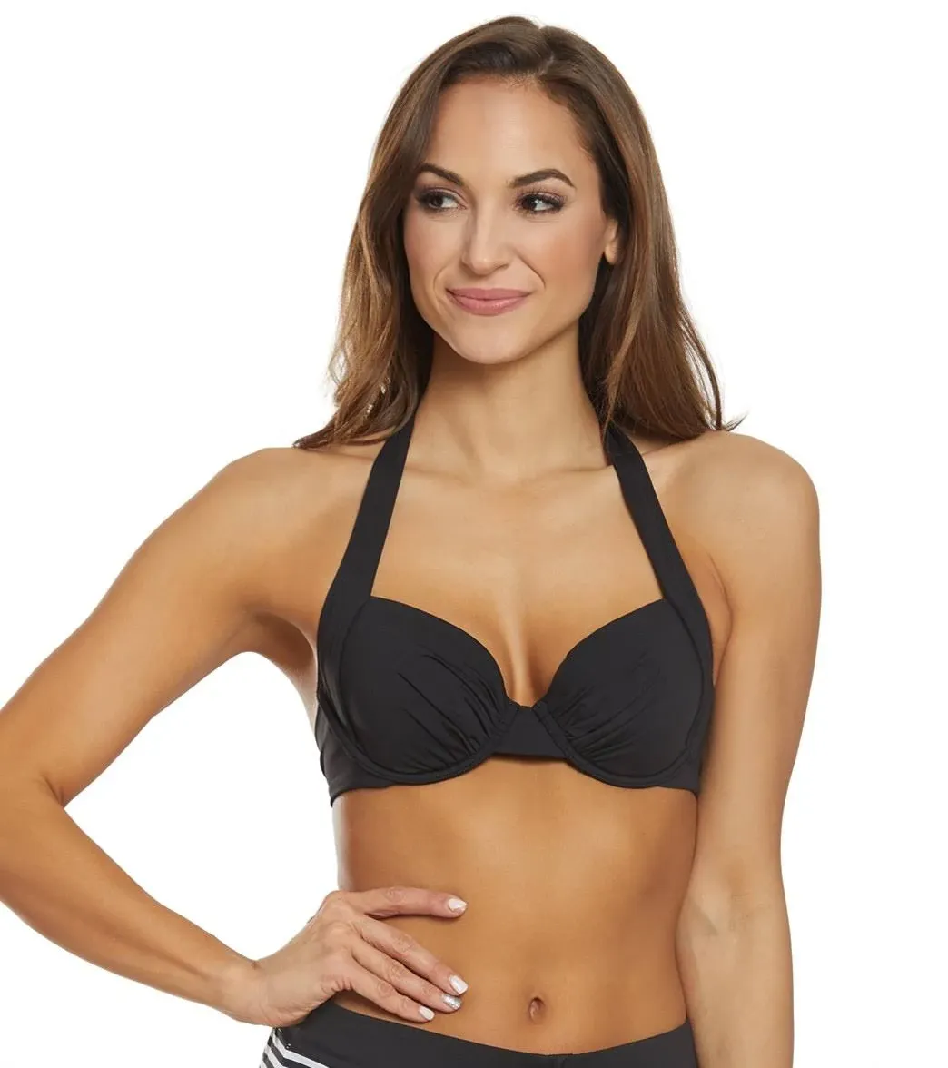 Pearl Underwire Halter Bikini Top