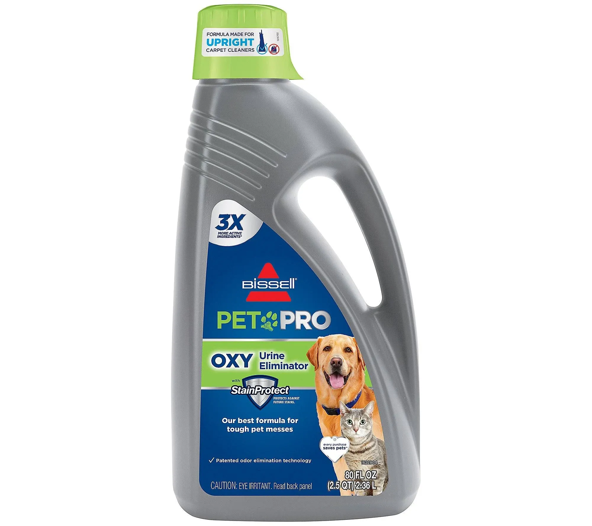 Bissell Professional Pet Urine Eliminator + Oxy Carpet Cleaning Formula, 48 oz