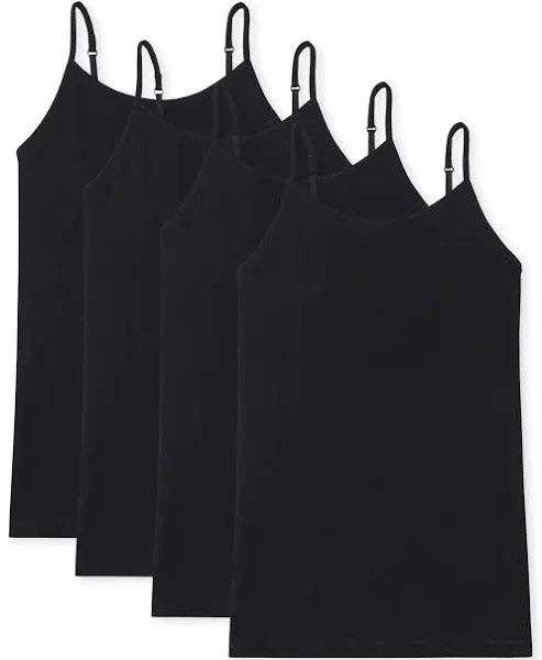 Girls Cami 4-Pack - Black