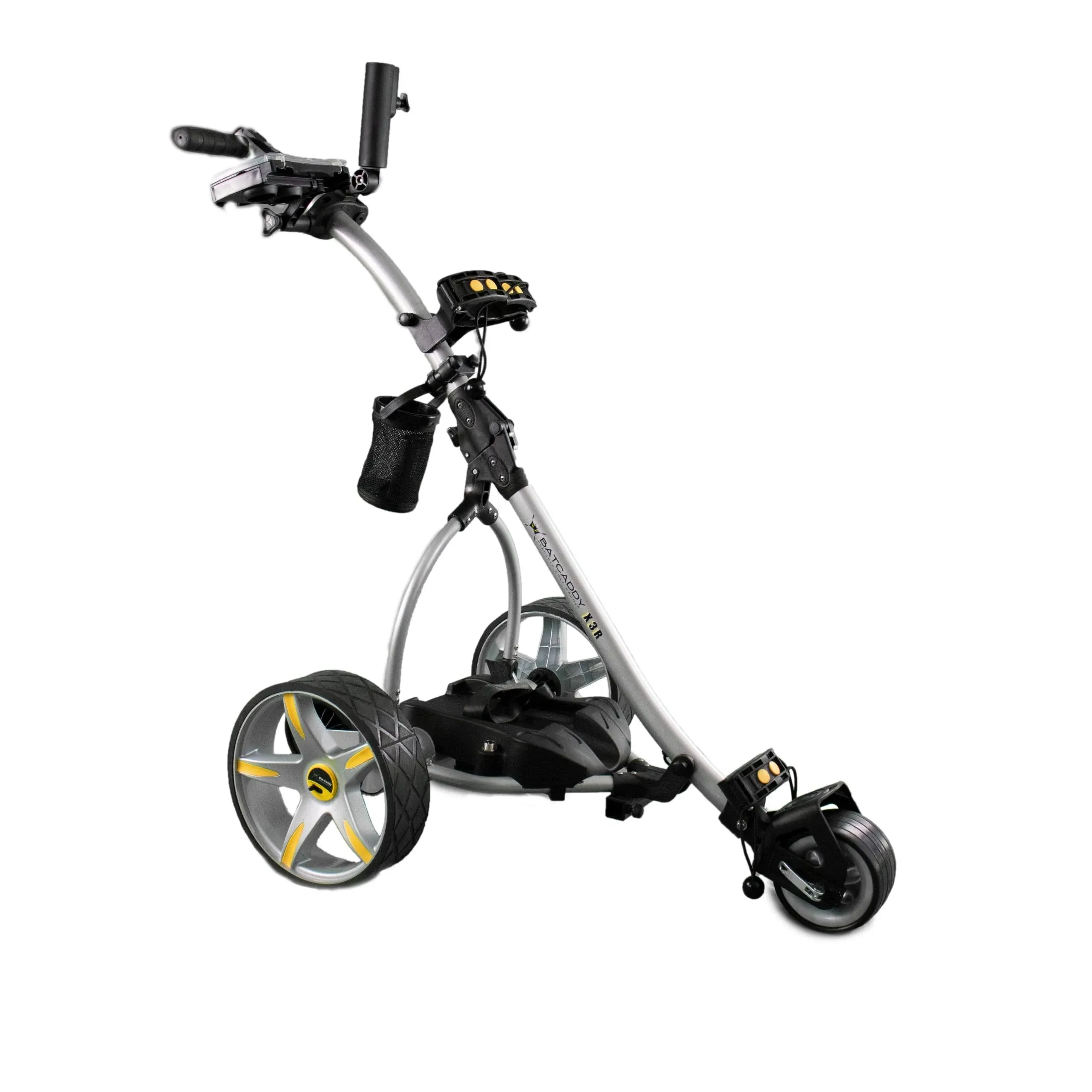 Batcaddy X3R Lithium 18-Hole Battery Powered Golf Push Cart with Remote, Dual Motor, 9-Speeds and Reverse