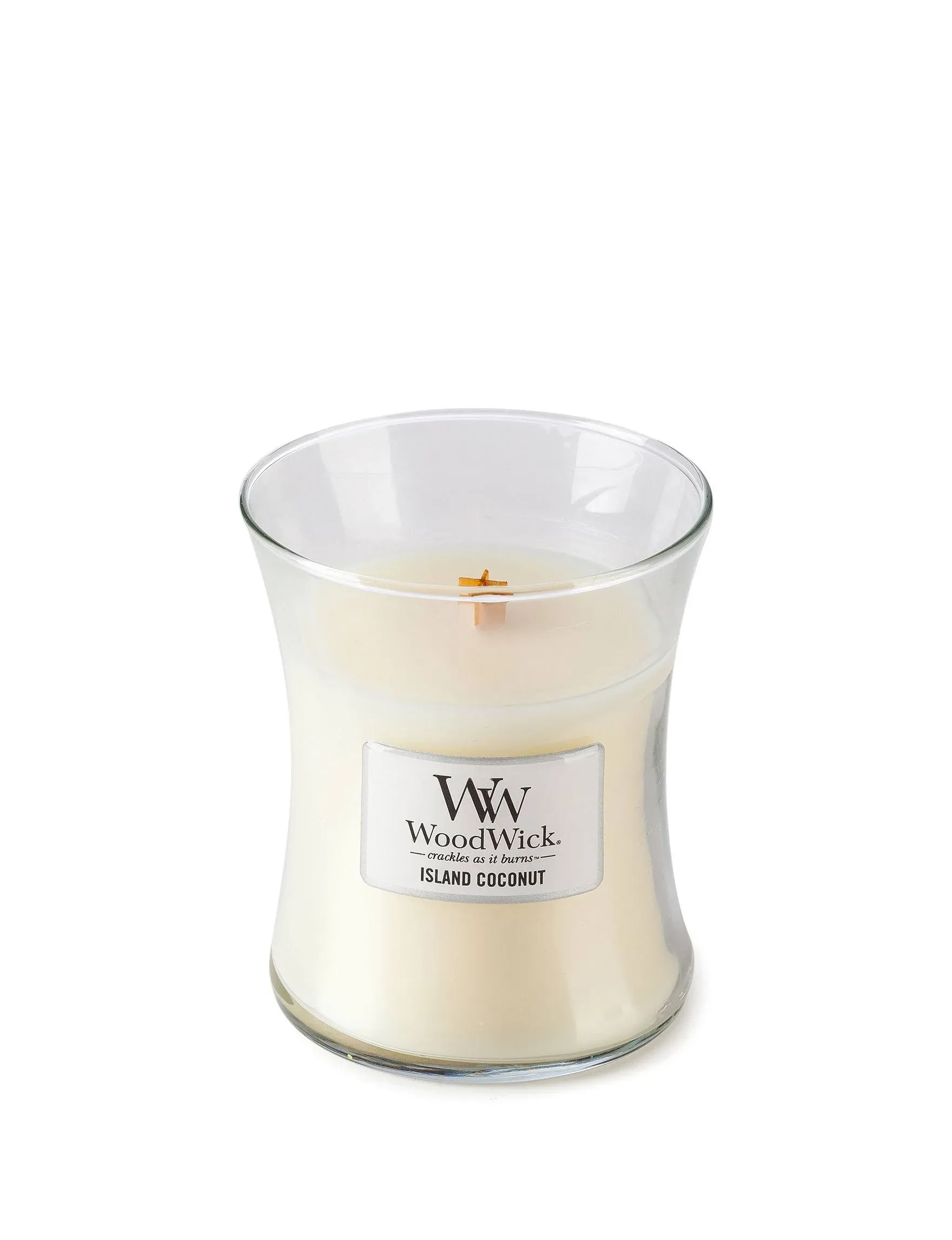 Woodwick Candle, Island Coconut - 1 candle, 9.7 oz