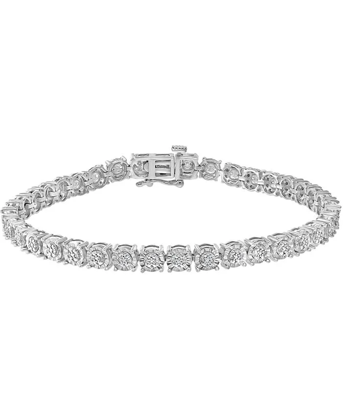 Effy Sterling Silver Diamond Tennis Bracelet