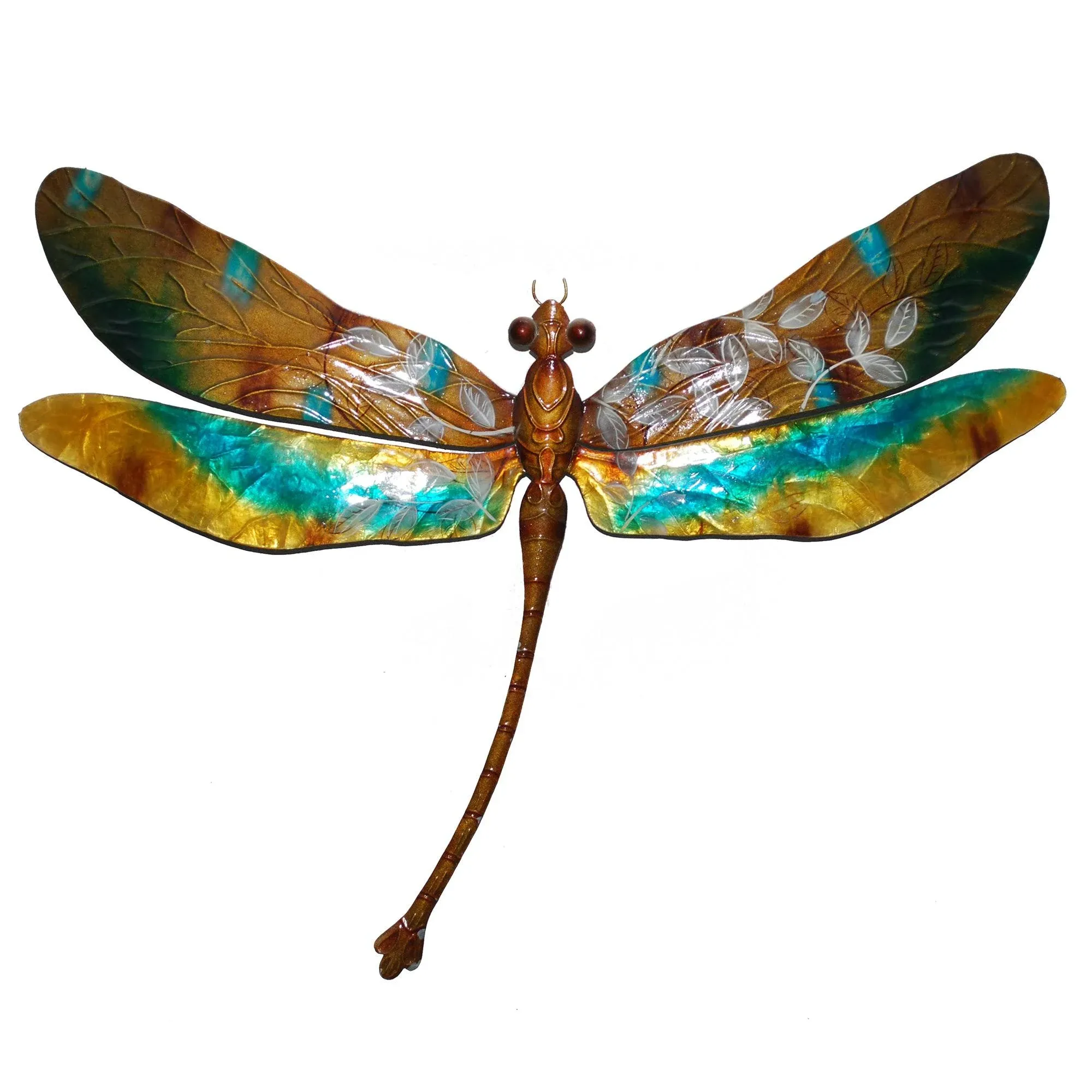 Dragonfly Wall Decor Golds And Aqua