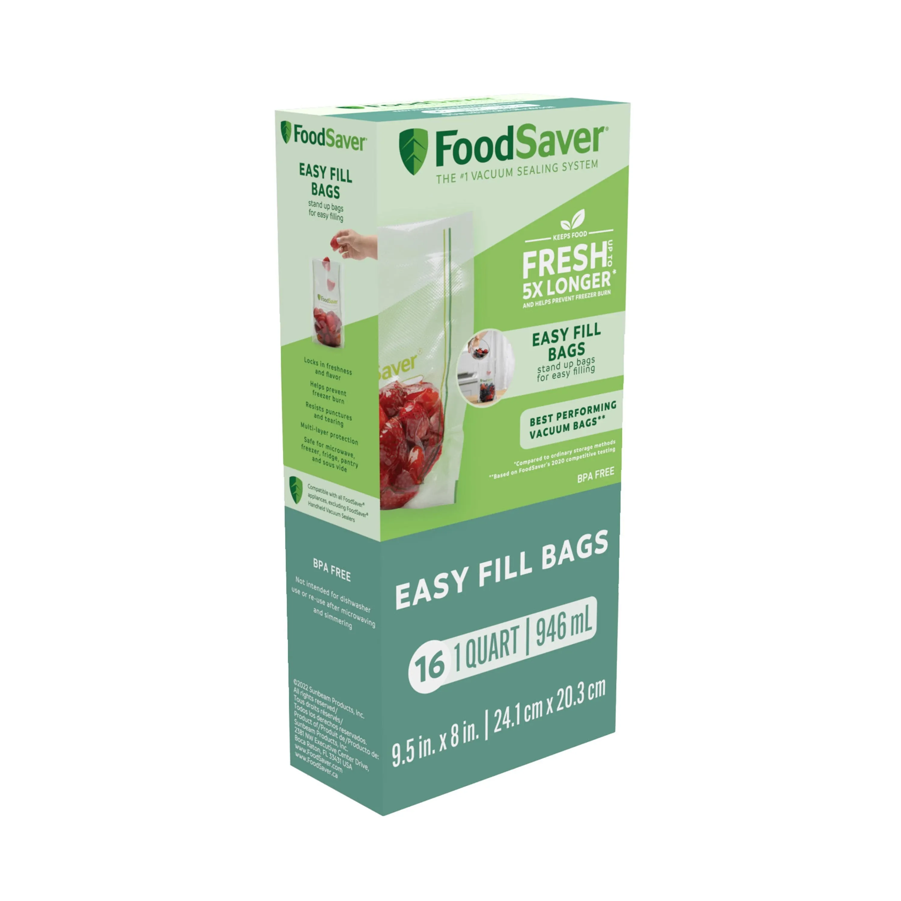 FoodSaver Easy Fill Vacuum Sealer Bags