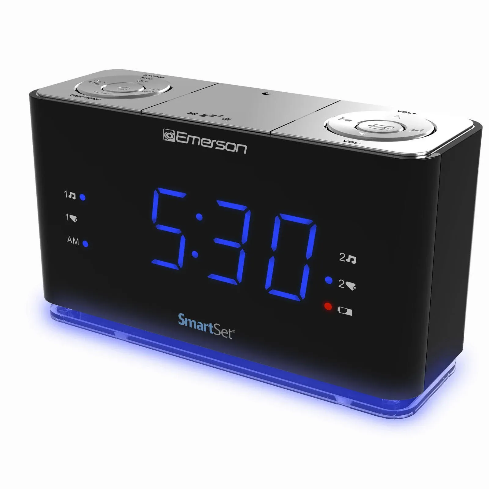 Emerson CKS1507 SmartSet Clock Radio, Black