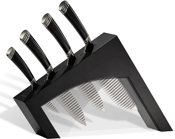 Casaware 5pc Knife Block Set (All Purpose, Chef, Serrated Utility, Paring, Knife ...