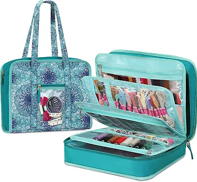 FINPAC Sewing and Craft Supplies Storage Tote