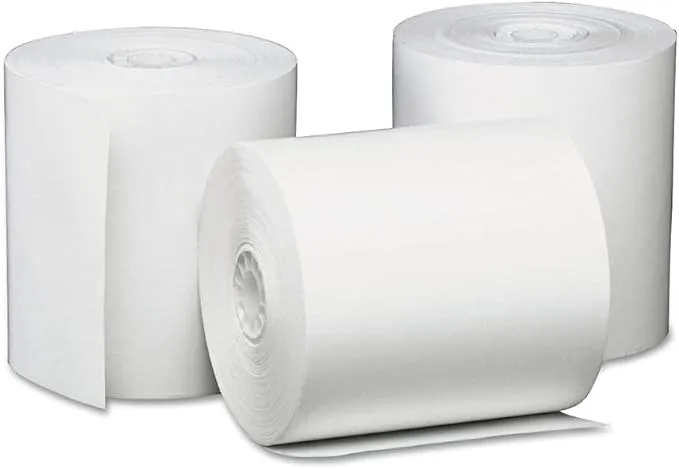 Universal Single-Ply Thermal Paper Rolls, 3 1/8" x 230 ft, White, 50/Carton