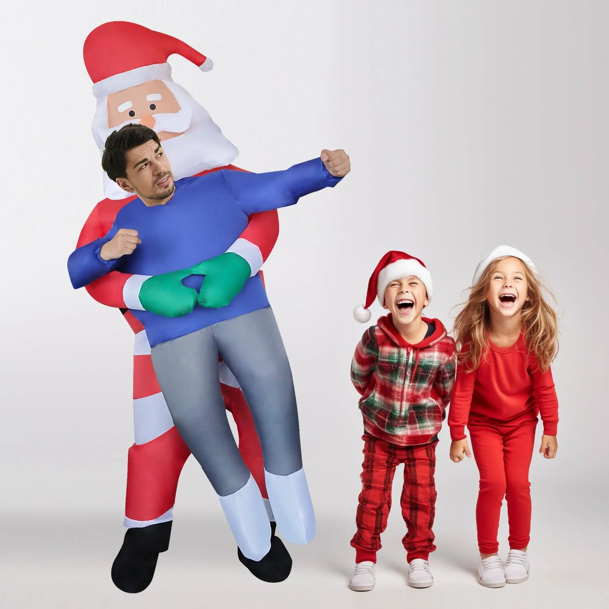 Pekifor Christmas Inflatable Costume Christmas Decor Blow-Up Costume Party ...