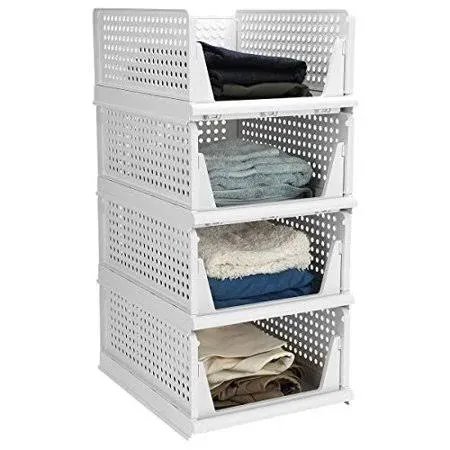 CTSNSLH 5 Pack Folding Closet Organizers Storage Box