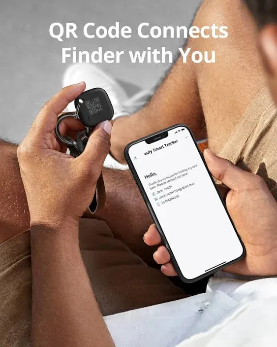 eufy Security SmartTrack Link Bluetooth Item Finder and Key Finder, Works with Apple Find My (iOS only), Find your Remote, Luggage, Phone, and More, Water Resistant (Android Not Supported)