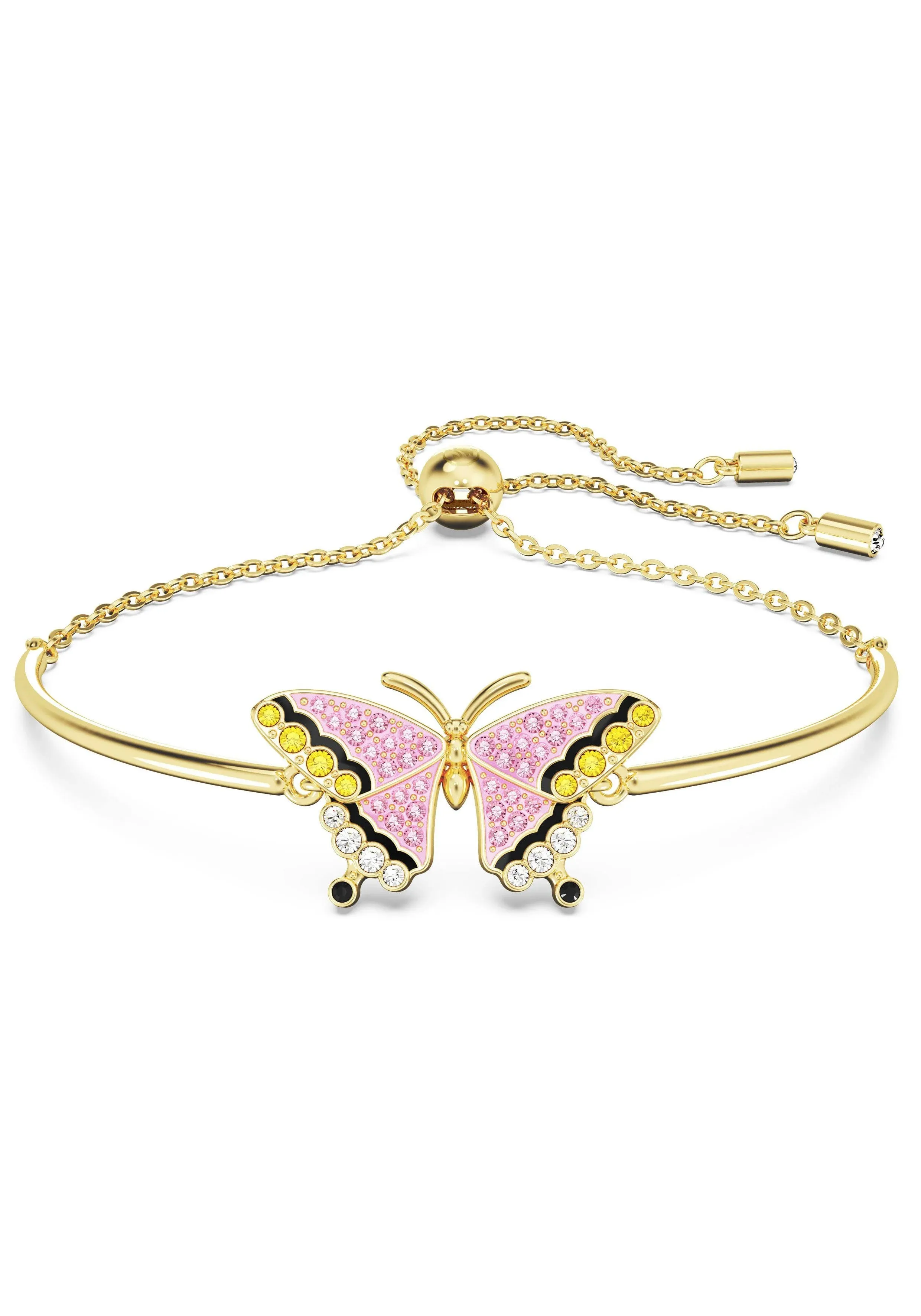 Swarovski Idyllia Bracelet, Butterfly, Multicolored, Gold-Tone Plated