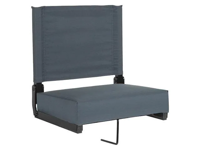 Grandstand Comfort Seats by Flash with Ultra-Padded Seat in Dark Blue