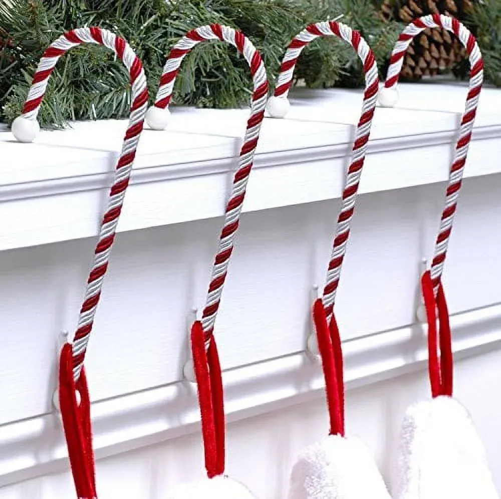 Haute Decor Candy Cane Stocking Holders