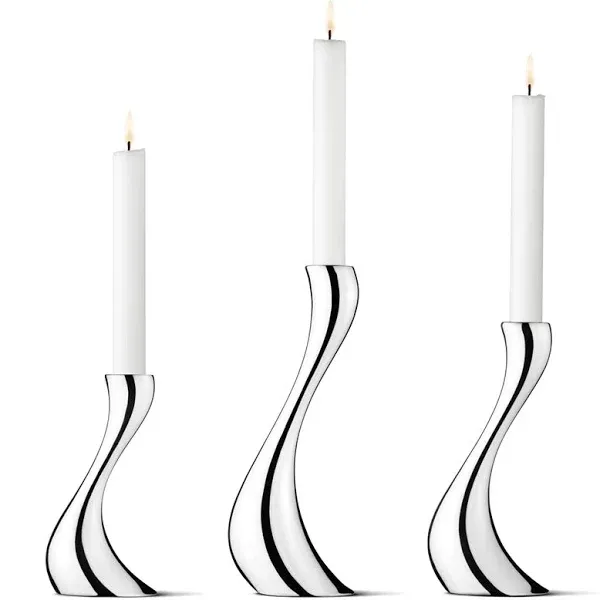 Georg Jensen Cobra Candleholder Set of 3