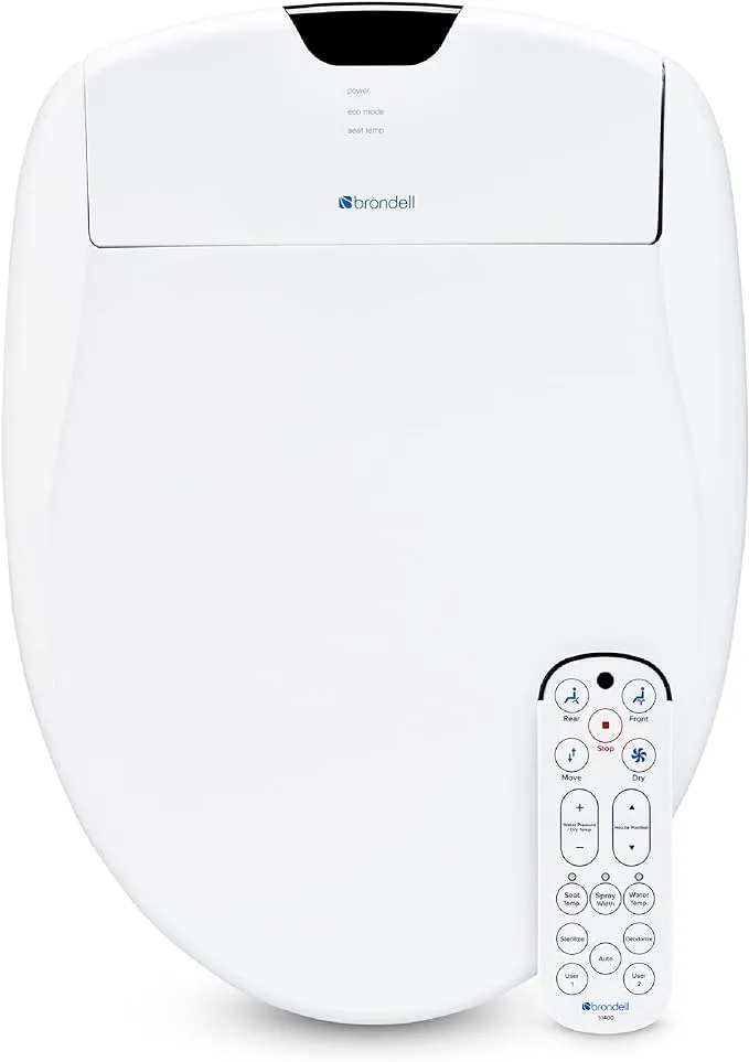 Brondell Luxury Bidet Toilet Seat Swash 1400 Elongated / White