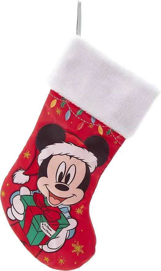 Kurt S. Adler Disney Mickey Mouse with Presents Christmas Stocking 19 Inch DN7205