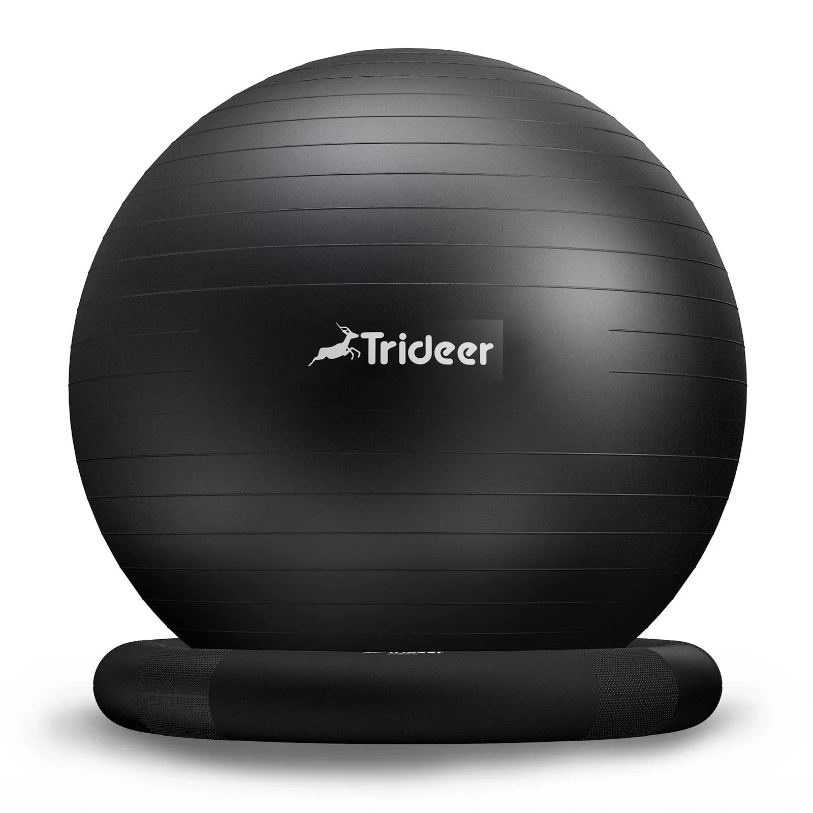 Trideer Ball Chair Yoga Ball Chair Exercise Ball Chair with Base &amp; Bands for Hom